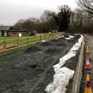 Membrane & Granite Dust Laid