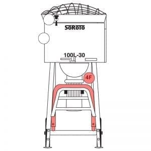 100.004F | Frame, front part (U-shape)