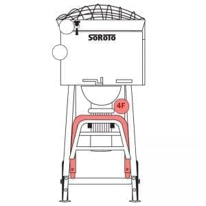 120.004F | Frame, front part (U-shape)