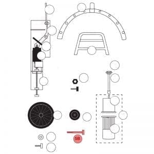 120.005B | Bolt (1pc) for 80 mm loading wheel