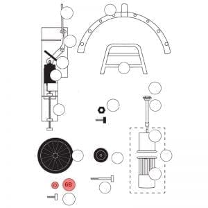 120.006B | Bolt (1pc) for 300 mm wheel