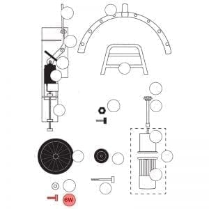 120.006W | Washer (1 pc) for 300 mm wheel