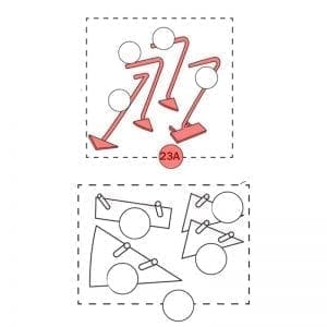 120.023A | Mixer arms, set of 4 pcs., wo/cross joint