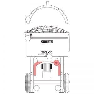 200.004F | Frame, front part (U-shape)