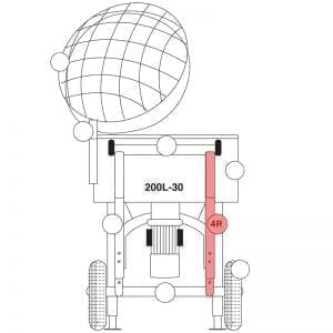 200.004R | Frame, right side part