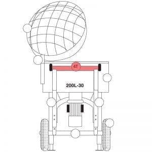 200.004T | Frame, top / rear part