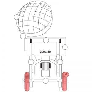 200.006 | Wheel (1pc) 400 mm, excl. Bolt