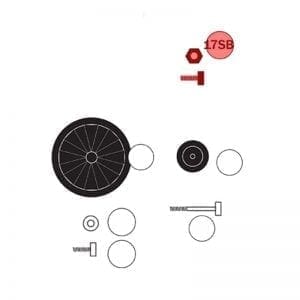 200.017SB | Bolt and nut (1pair) for telescopic leg (1pc.)