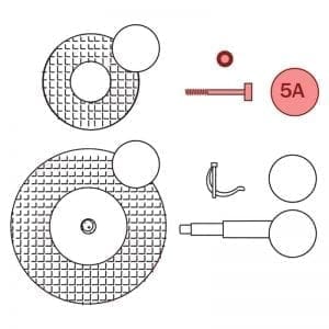 300.005A | Bolt, 10 x 120 mm for 250 mm wheel incl. Nut