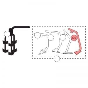 300.023B | Mixer arms wo/rubber blade, Side-base