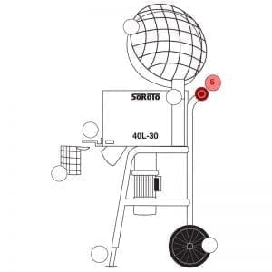 040.005 | Loading Wheel (1pc), 80 mm, excl. Bolt