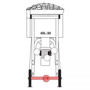 040.017B | Telescope Leg, Rear