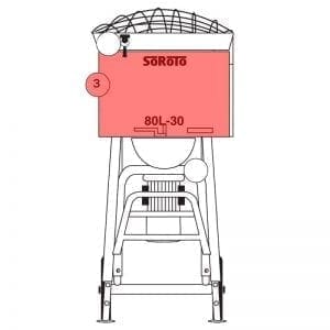 080.003 | Mixer drum incl. Mixer gate, complete set