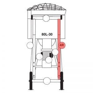 080.004R | Frame, right side part