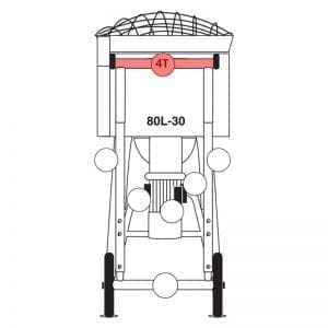 080.004T | Frame, top / rear part
