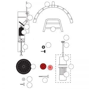 080.005 | Loading Wheel (1pc), 80 mm, excl. Bolt