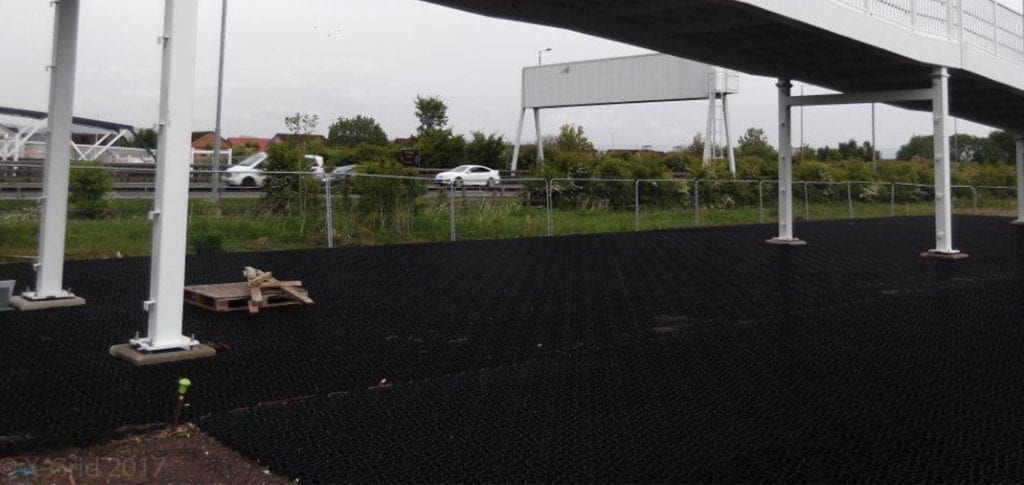 9. X-Grid Installed Under Walkway